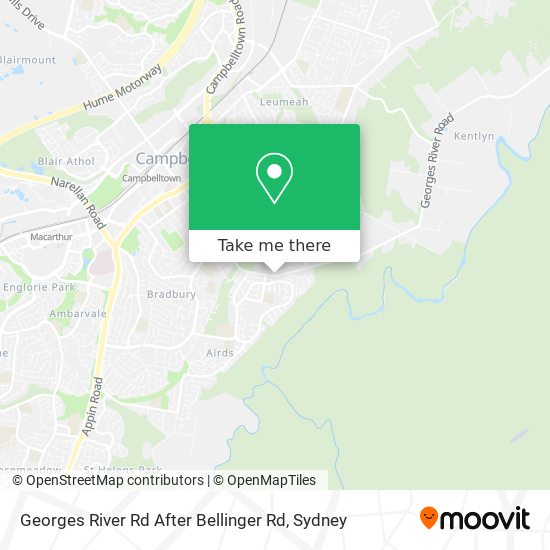 Georges River Rd After Bellinger Rd map