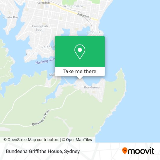 Mapa Bundeena Griffiths House