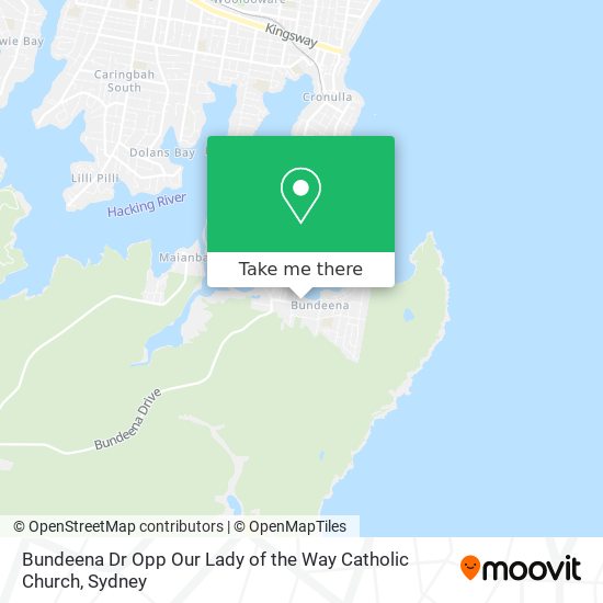 Bundeena Dr Opp Our Lady of the Way Catholic Church map