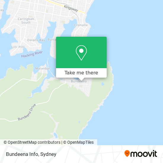 Mapa Bundeena Info