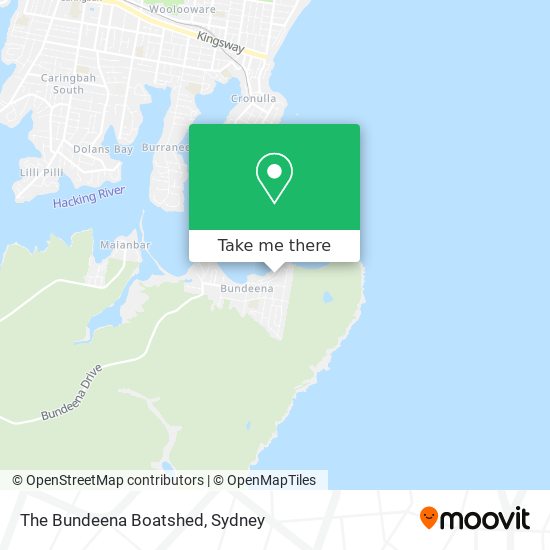 The Bundeena Boatshed map