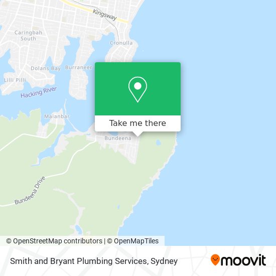 Smith and Bryant Plumbing Services map