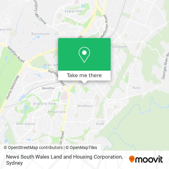 News South Wales Land and Housing Corporation map