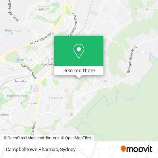 Campbelltown Pharmac map