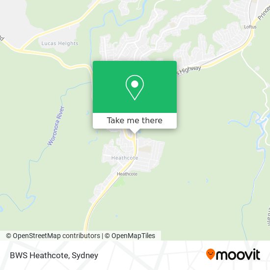 BWS Heathcote map