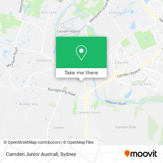 Mapa Camden Junior Australi