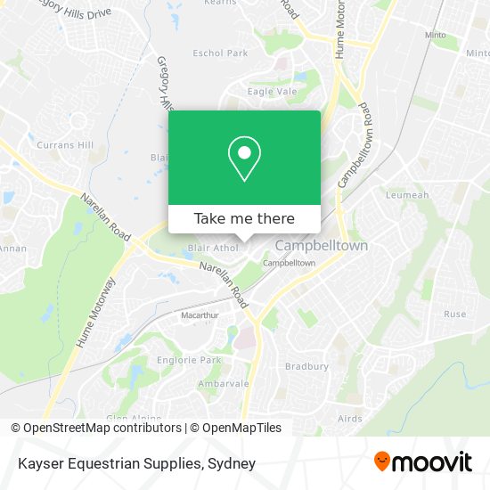 Kayser Equestrian Supplies map