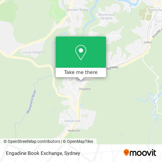 Mapa Engadine Book Exchange