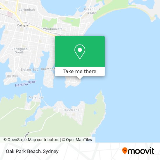 Oak Park Beach map