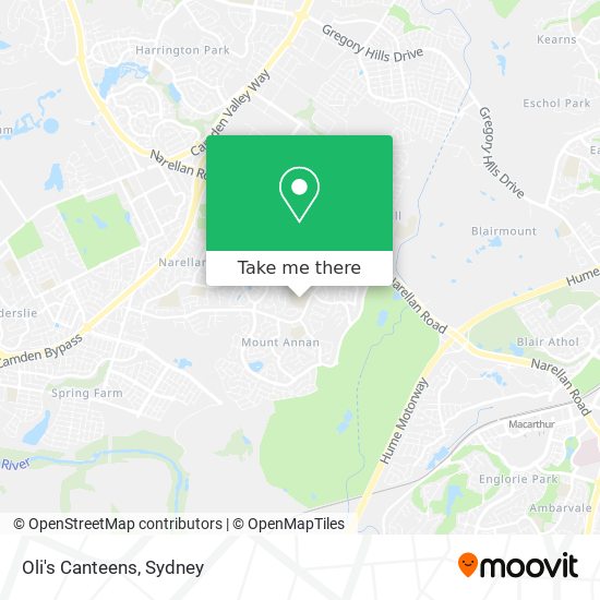 Oli's Canteens map