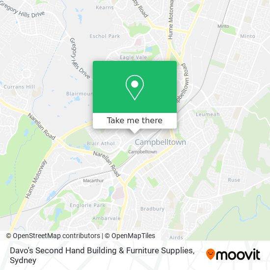 Davo's Second Hand Building & Furniture Supplies map