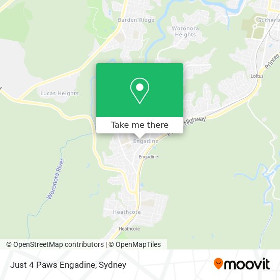 Just 4 Paws Engadine map