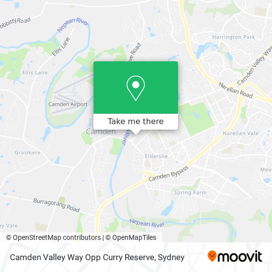 Camden Valley Way Opp Curry Reserve map