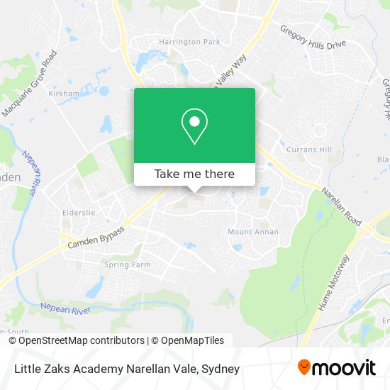 Little Zaks Academy Narellan Vale map