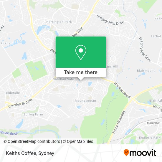 Keiths Coffee map