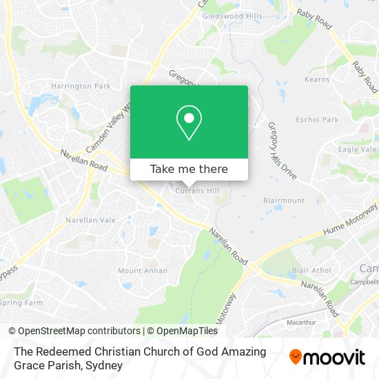 The Redeemed Christian Church of God Amazing Grace Parish map