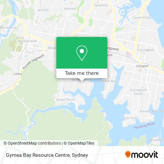 Gymea Bay Resource Centre map