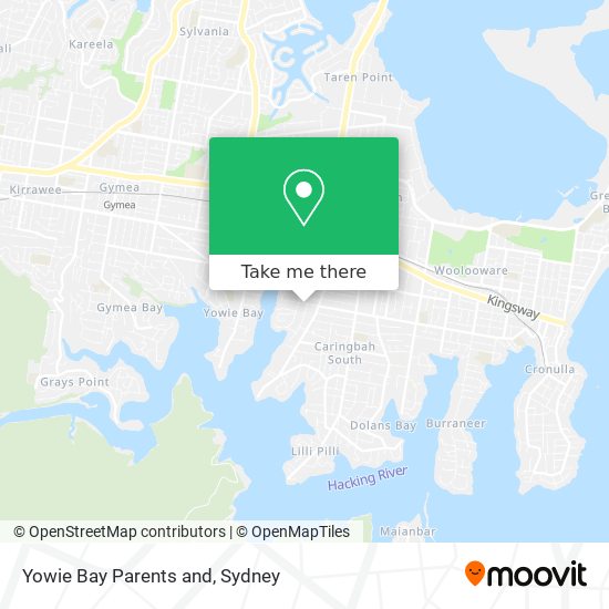 Mapa Yowie Bay Parents and