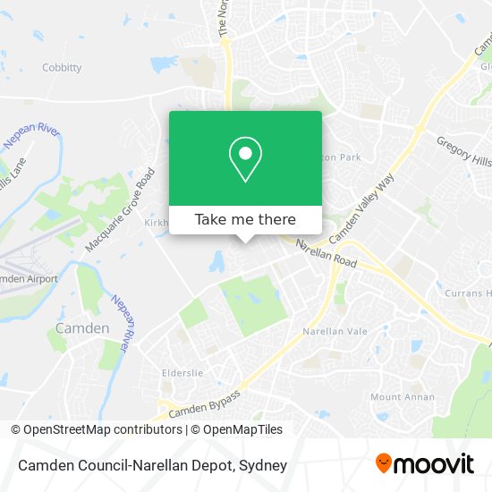 Camden Council-Narellan Depot map