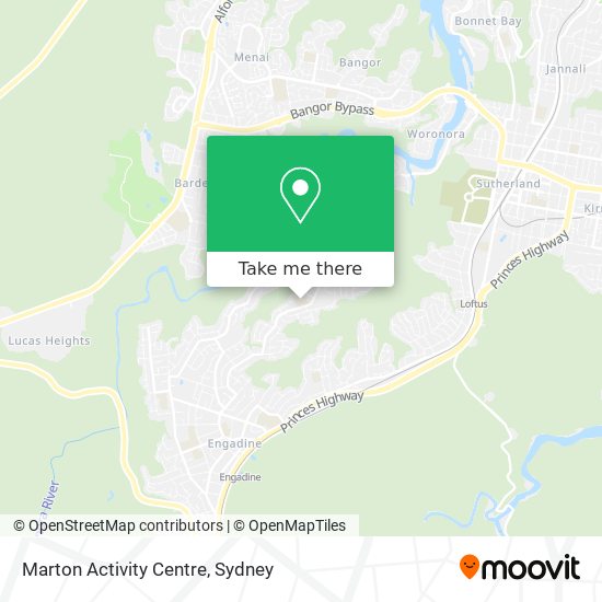 Marton Activity Centre map