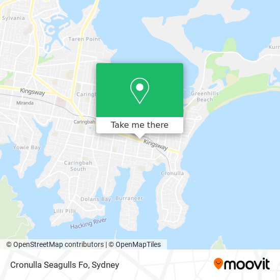 Cronulla Seagulls Fo map