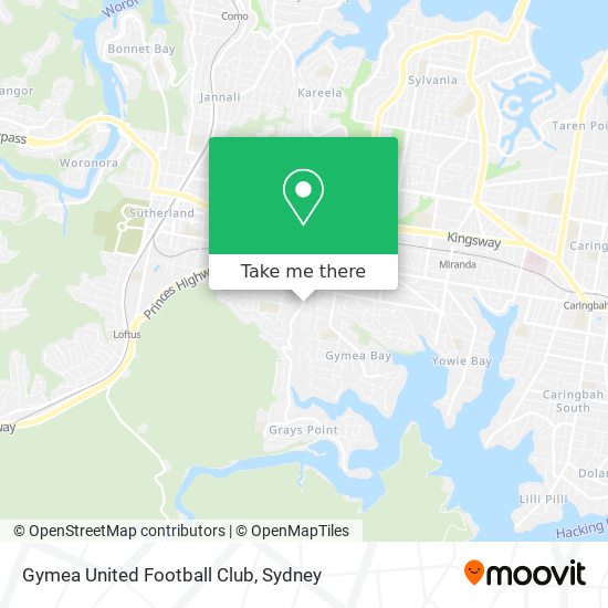 Gymea United Football Club map