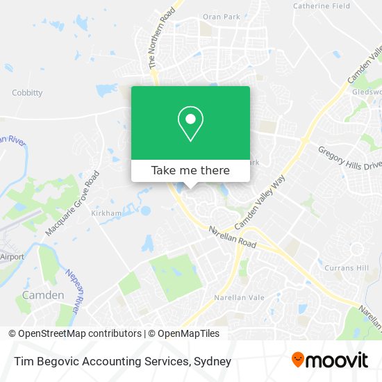 Tim Begovic Accounting Services map