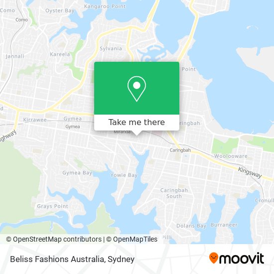 Mapa Beliss Fashions Australia