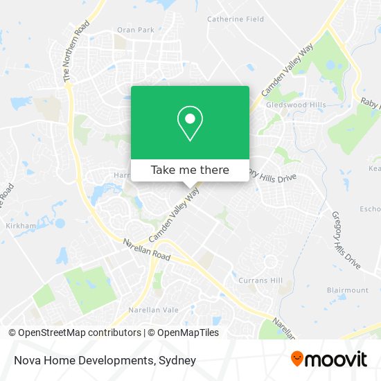 Nova Home Developments map