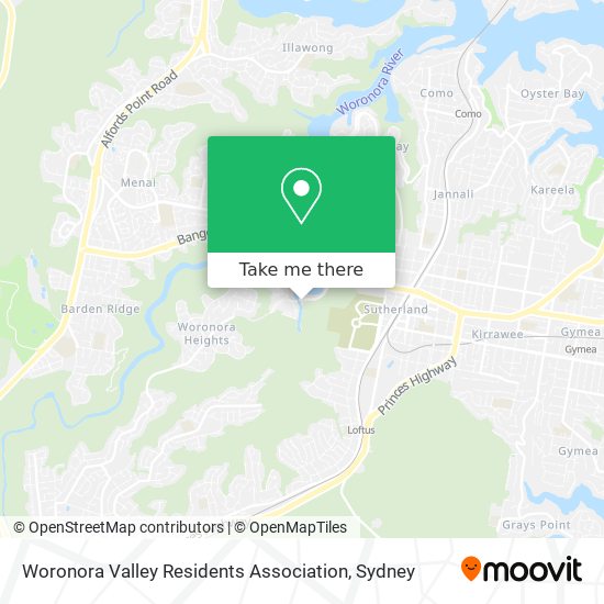 Woronora Valley Residents Association map