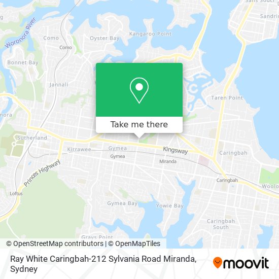 Mapa Ray White Caringbah-212 Sylvania Road Miranda