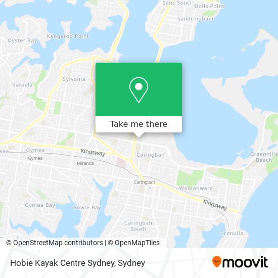 Hobie Kayak Centre Sydney map