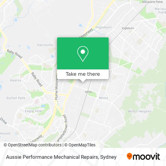 Mapa Aussie Performance Mechanical Repairs