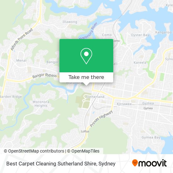 Mapa Best Carpet Cleaning Sutherland Shire