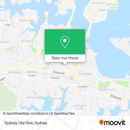 Mapa Sydney Ute Hire