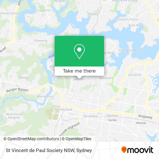 Mapa St Vincent de Paul Society NSW