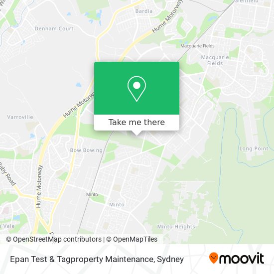 Epan Test & Tagproperty Maintenance map