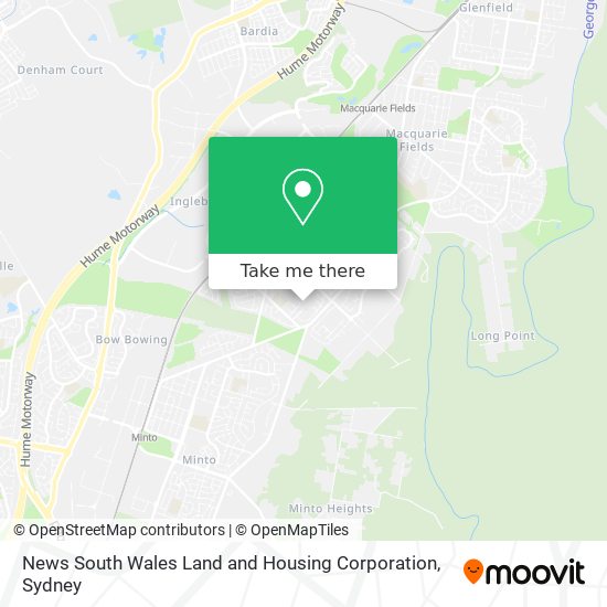 News South Wales Land and Housing Corporation map