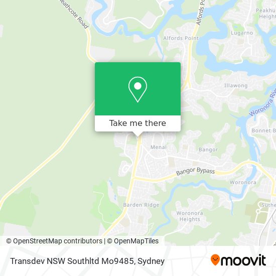Mapa Transdev NSW Southltd Mo9485