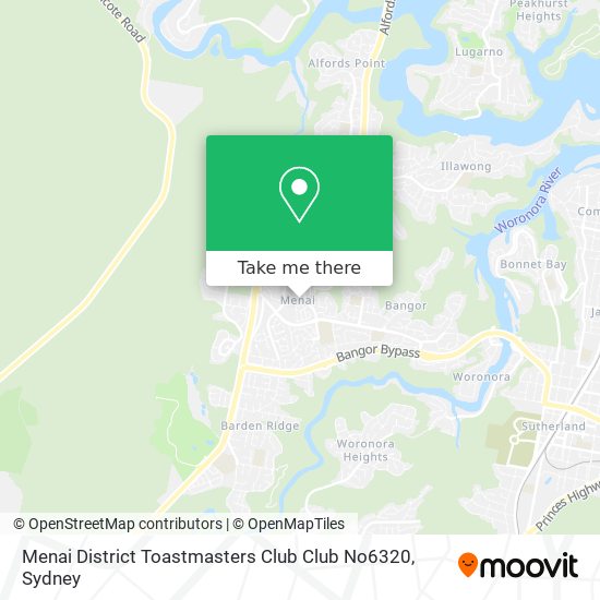 Menai District Toastmasters Club Club No6320 map