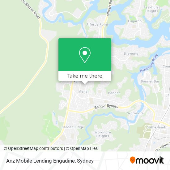 Mapa Anz Mobile Lending Engadine