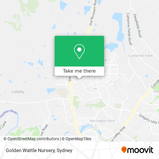 Golden Wattle Nursery map