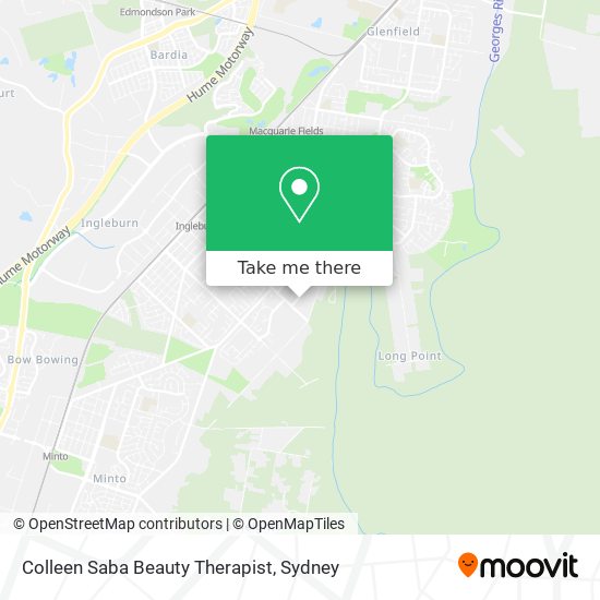 Colleen Saba Beauty Therapist map