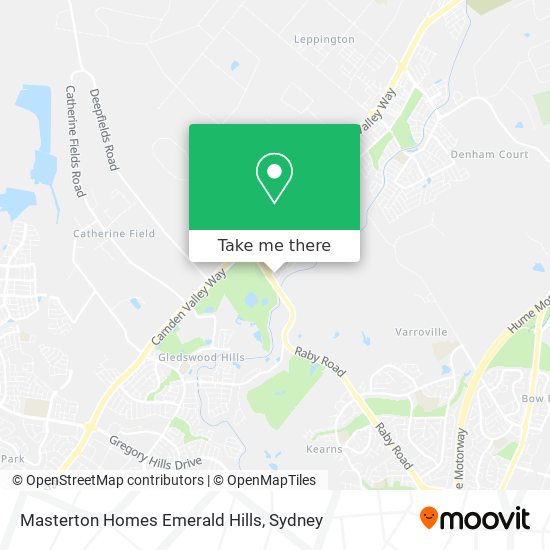 Masterton Homes Emerald Hills map