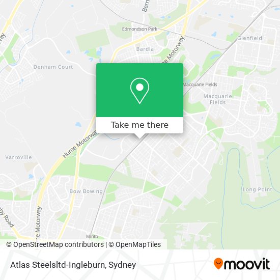 Atlas Steelsltd-Ingleburn map