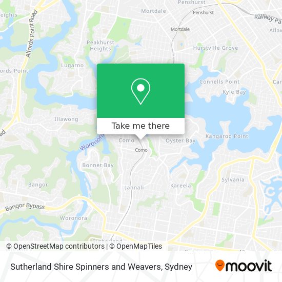 Sutherland Shire Spinners and Weavers map