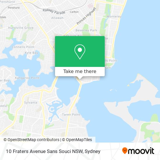 10 Fraters Avenue Sans Souci NSW map