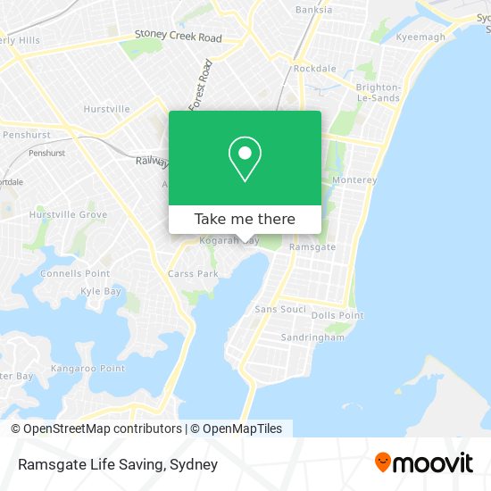 Ramsgate Life Saving map