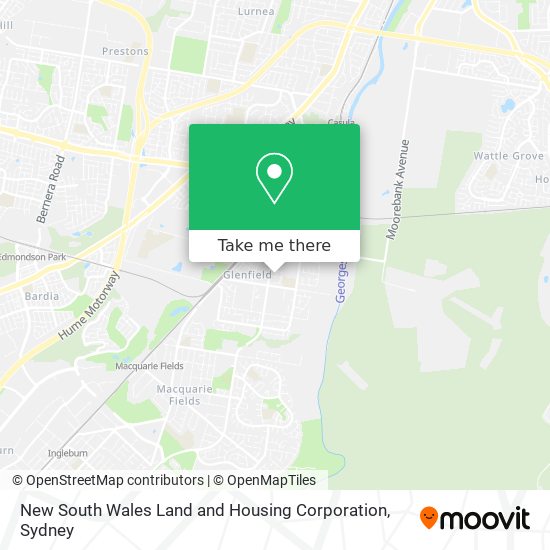 New South Wales Land and Housing Corporation map