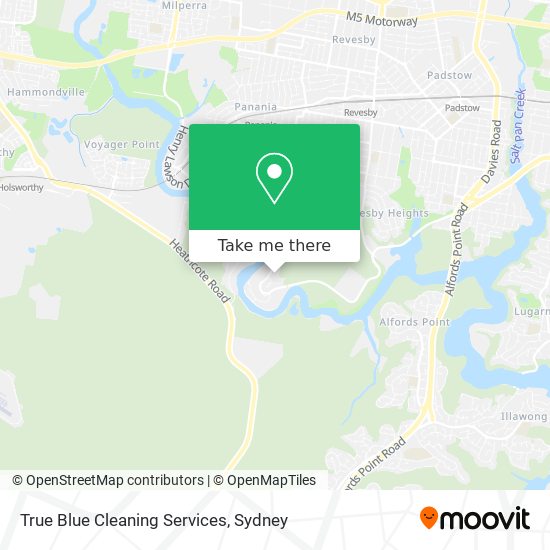 True Blue Cleaning Services map